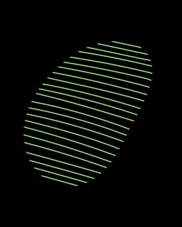 Green diagonal lines