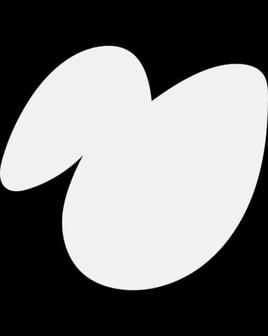 White decorative shape